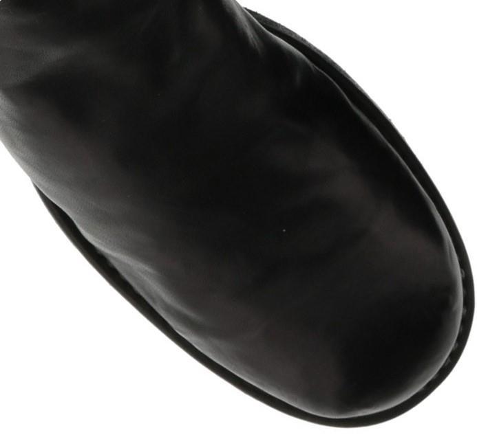Guidi Cracked-effect Mid-calf Boots In Black