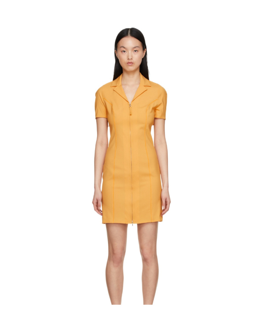 Jacquemus Short Dress In Orange