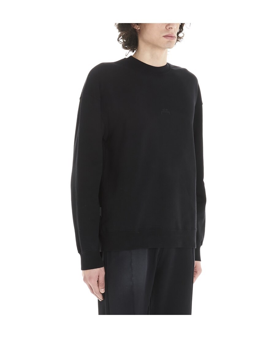 A-cold-wall* Logo-printed Round-neck Sweater In Black