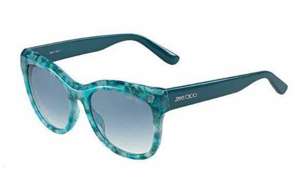 Jimmy Choo Logo Sunglasses In Multicolor