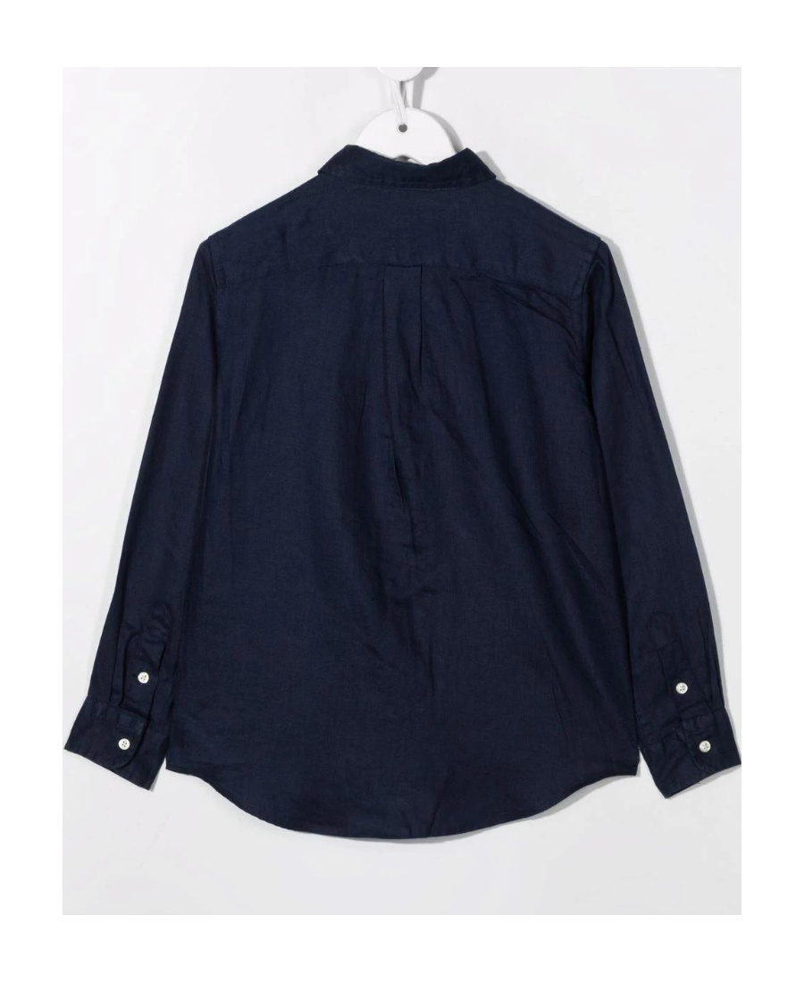 Polo Ralph Lauren Boy's Linen Long-sleeve Button-front Shirt. Size 2-7 In Black