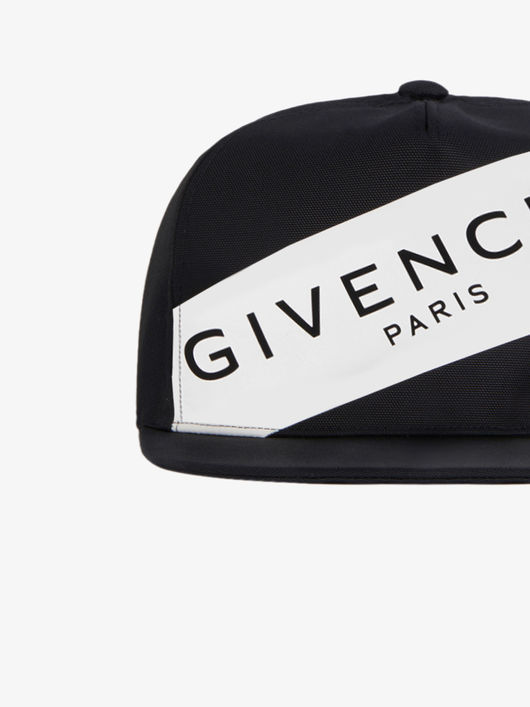 Givenchy Logo Snapback Cap In Black