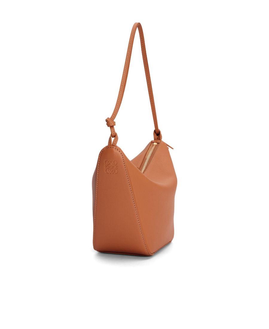 Loewe Hammock Drawstring Small Leather Shoulder Bag In Brown