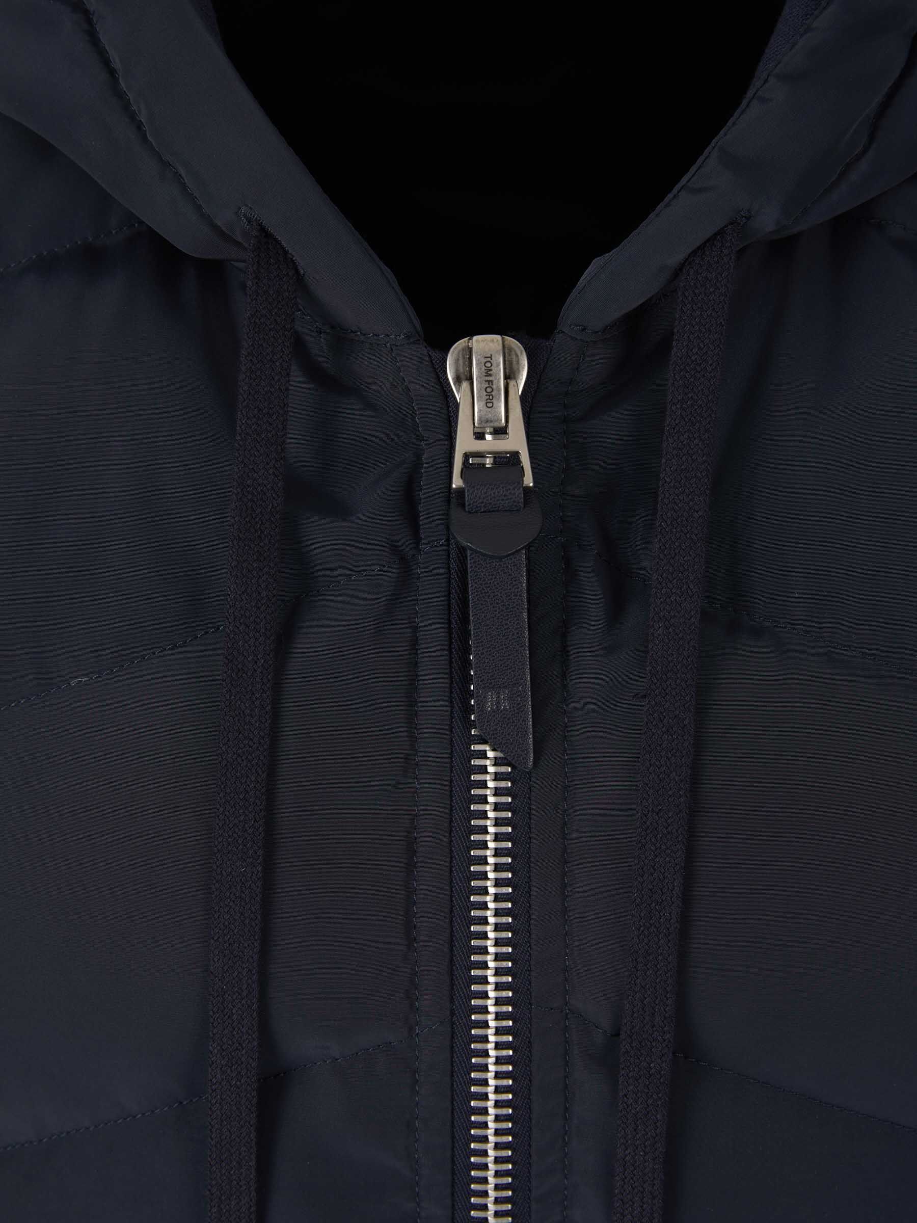 Tom Ford Zip-up Padded Gilet In Black