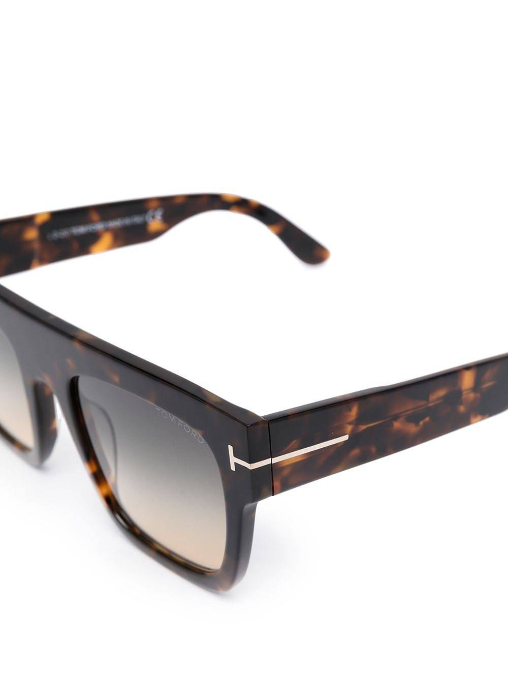 Tom Ford Ft0847 Renee Square-frame Sunglasses In Black