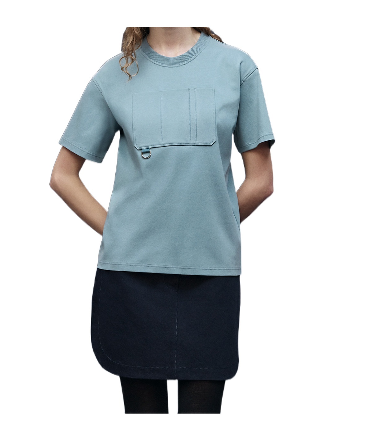 Hermes Short-sleeved T-shirt In Adriatic Blue