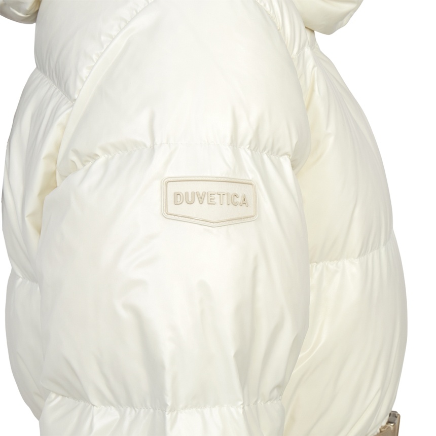 Duvetica Long-sleeved Down Jacket In White