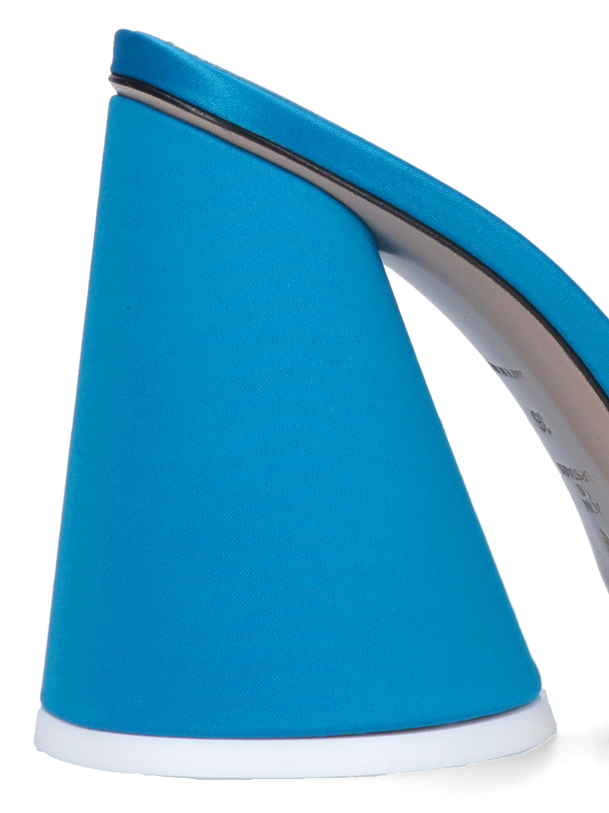 Attico Luz Satin Mules In Blue