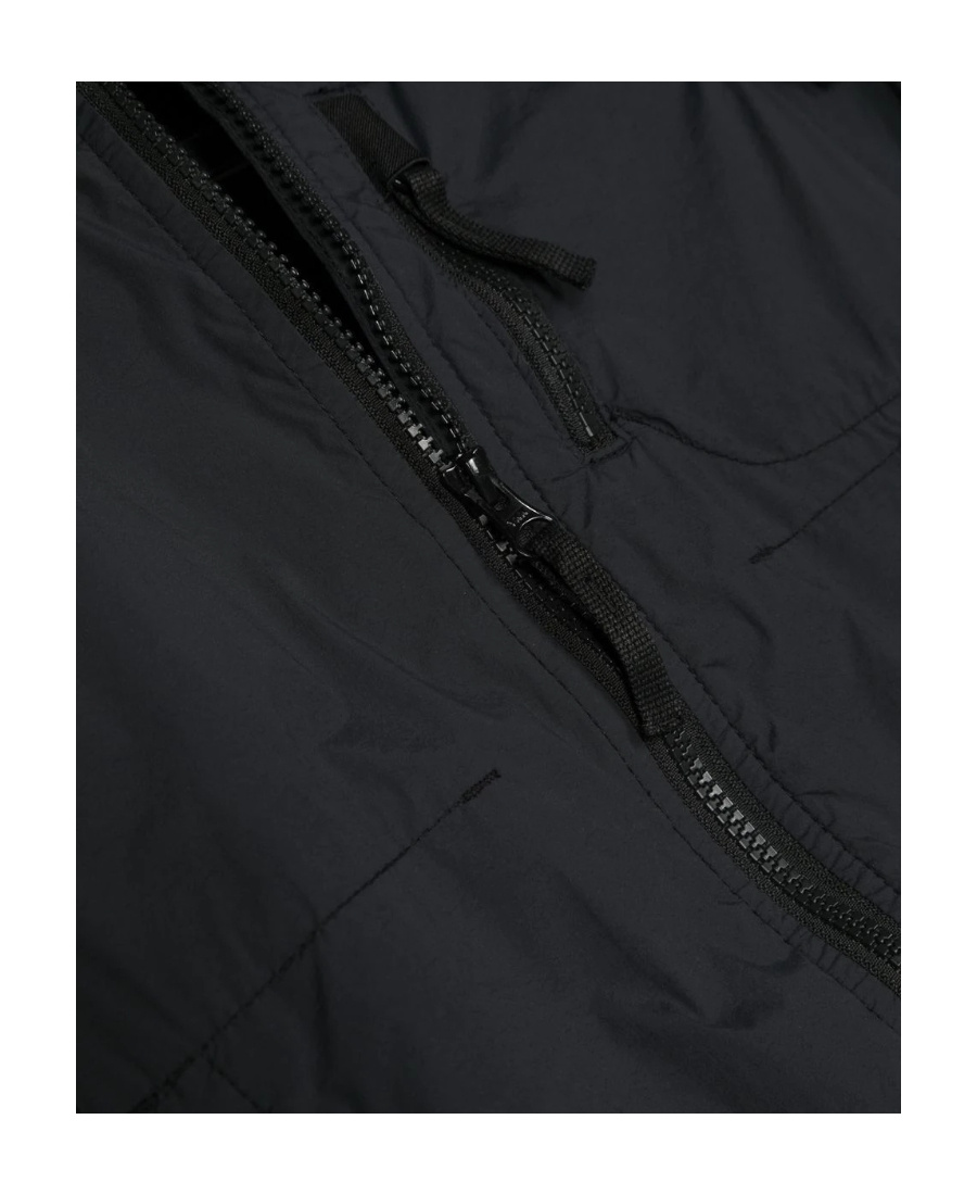 Stone Island Logo-patch Zip-up Bomber Jacket In Black