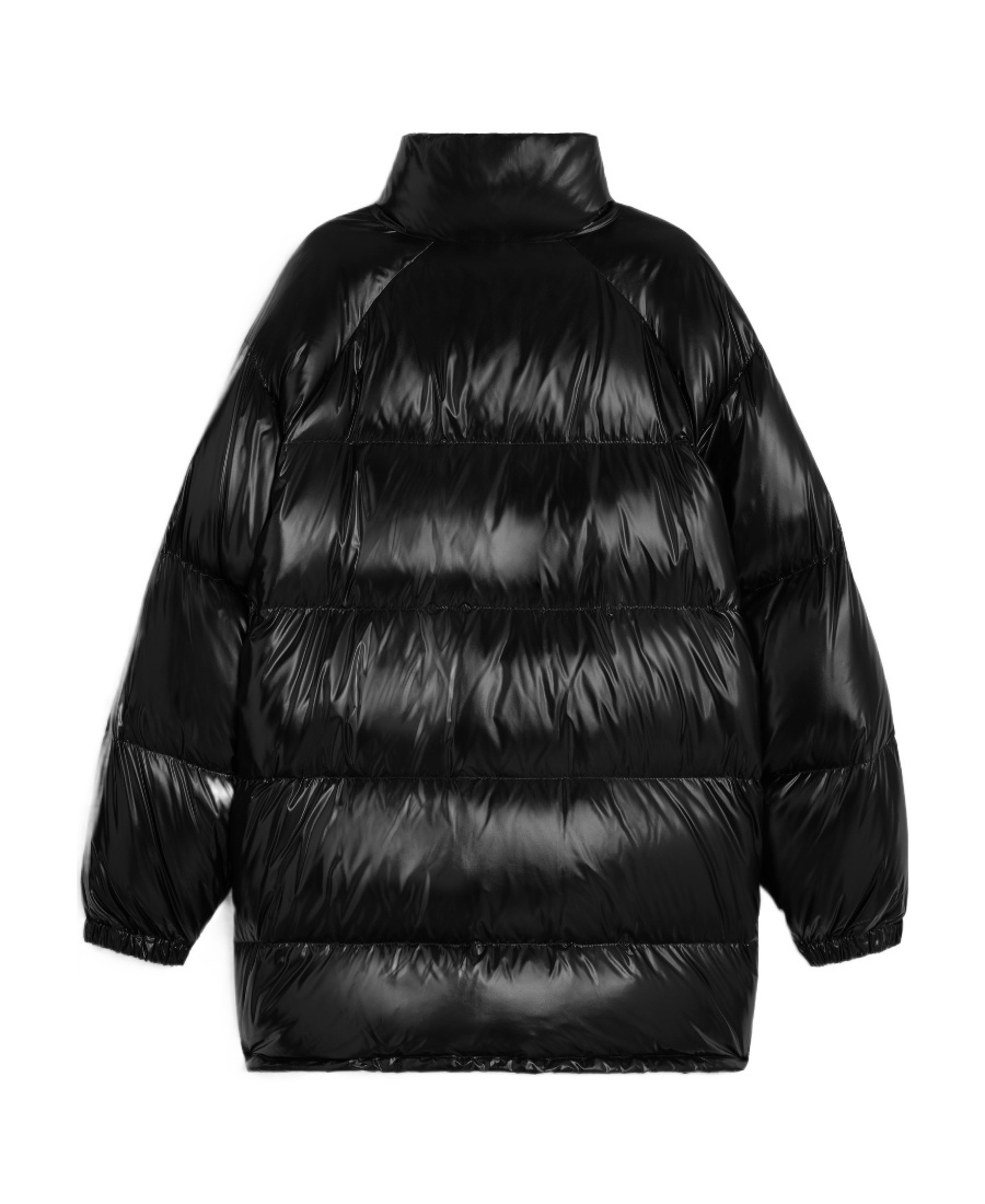 Celine Triomphe Long Down Jacket In Black