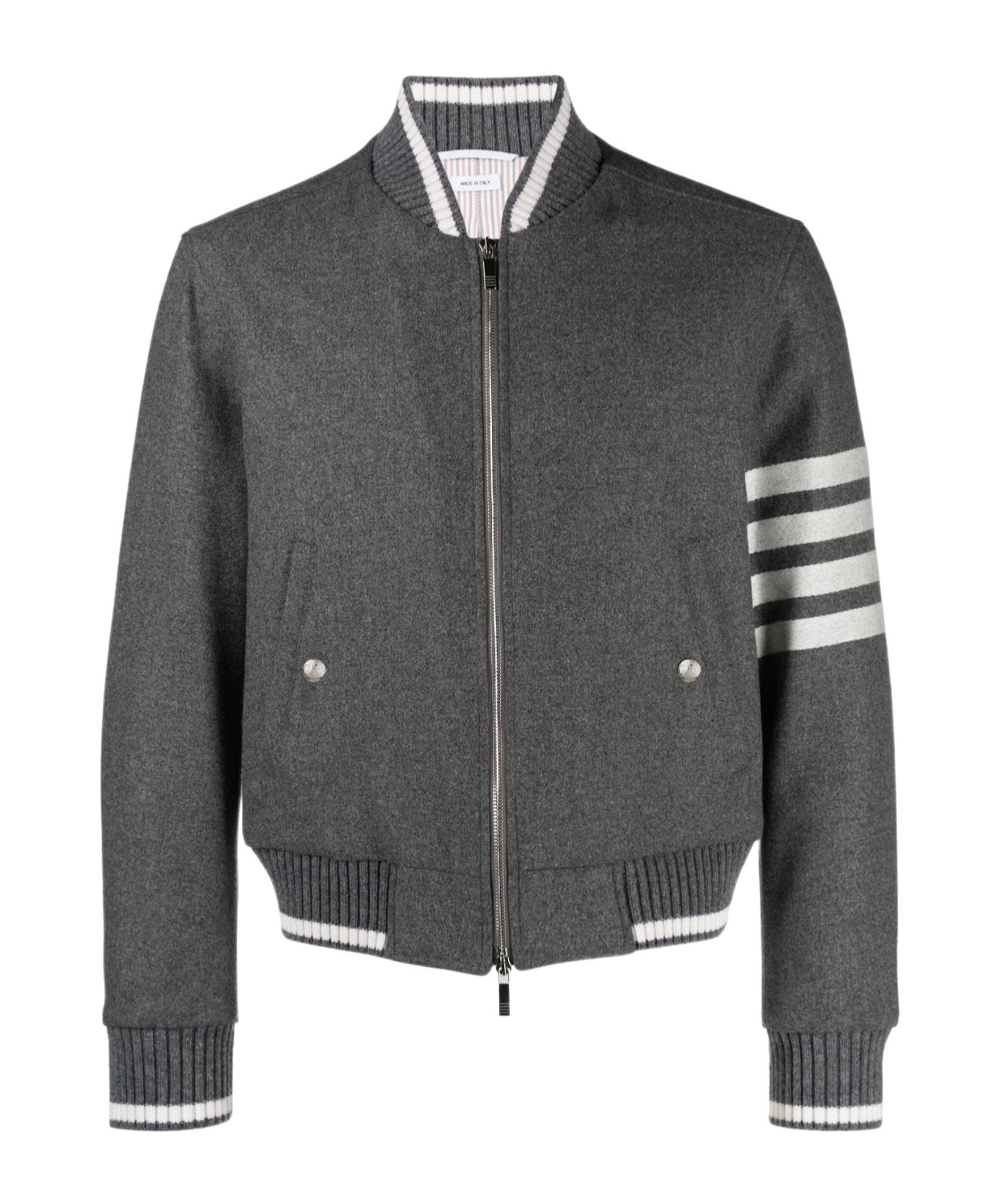 THOM BROWNE 4-BAR STRIPE BOMBER JACKET