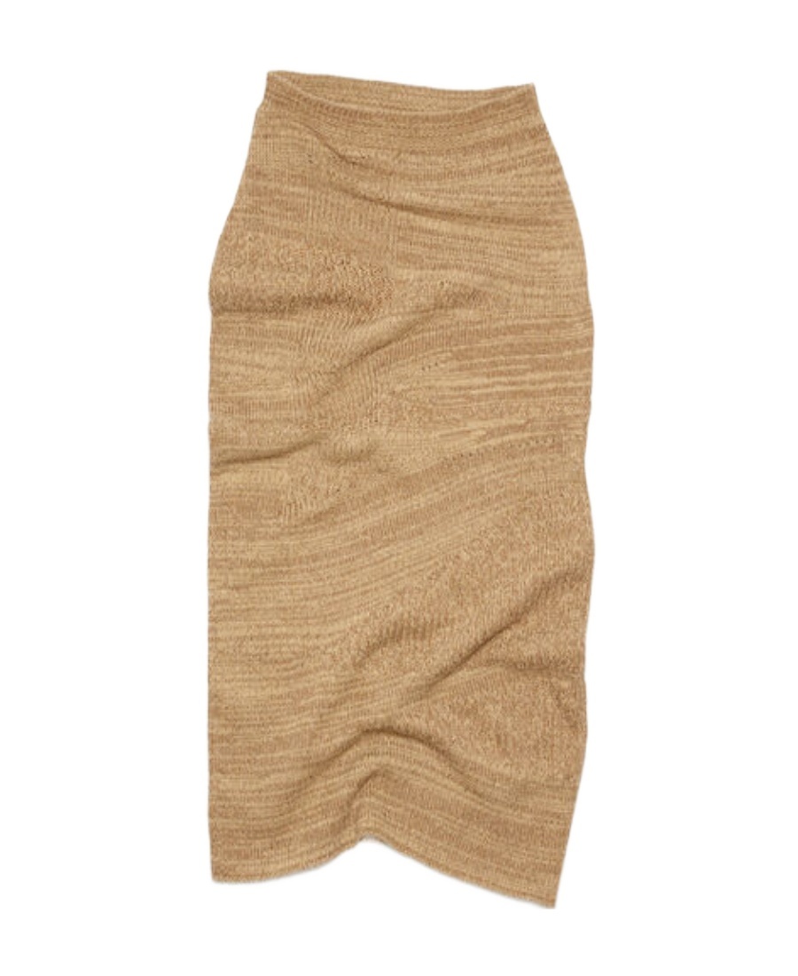 Acne Studios Knitted Skirt In Nude