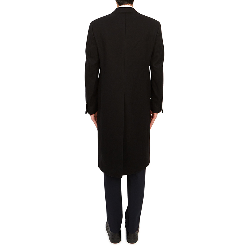 Lardini Long-sleeved Coat In Black