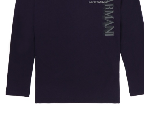 EMPORIO ARMANI LOGO LONG-SLEEVED T-SHIRT