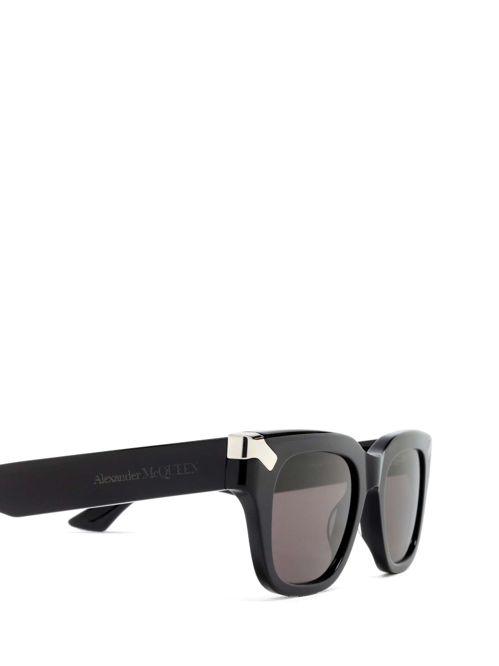 Alexander Mcqueen Eyewear Rectangle Frame Sunglasses In Gray