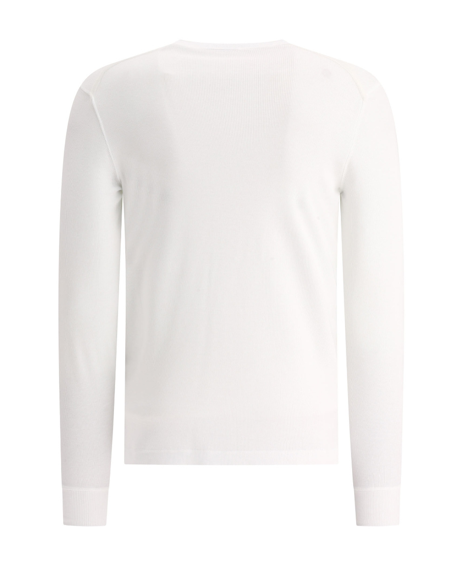 Tom Ford Henley T-shirt Ivory In White