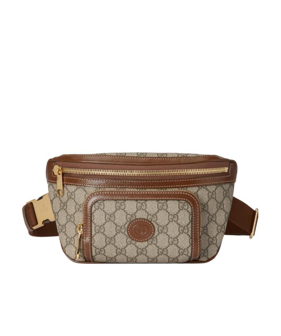 Gucci Interlocking G Belt Bag In Brown