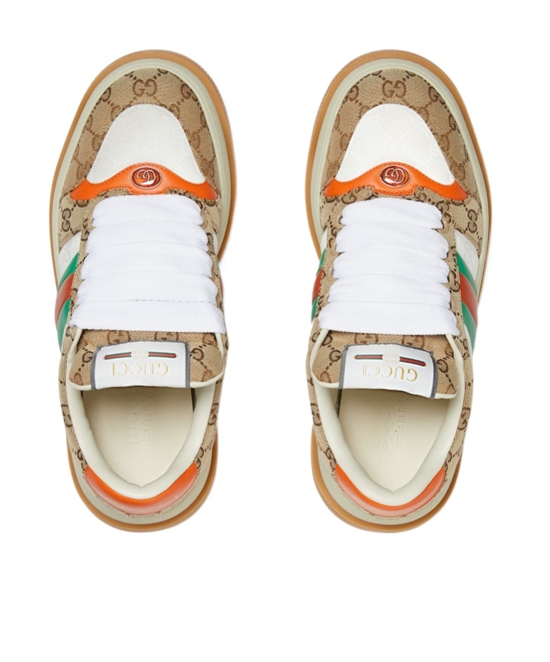 GUCCI GUCCI DOUBLE SCREENER LOW-TOP SNEAKERS