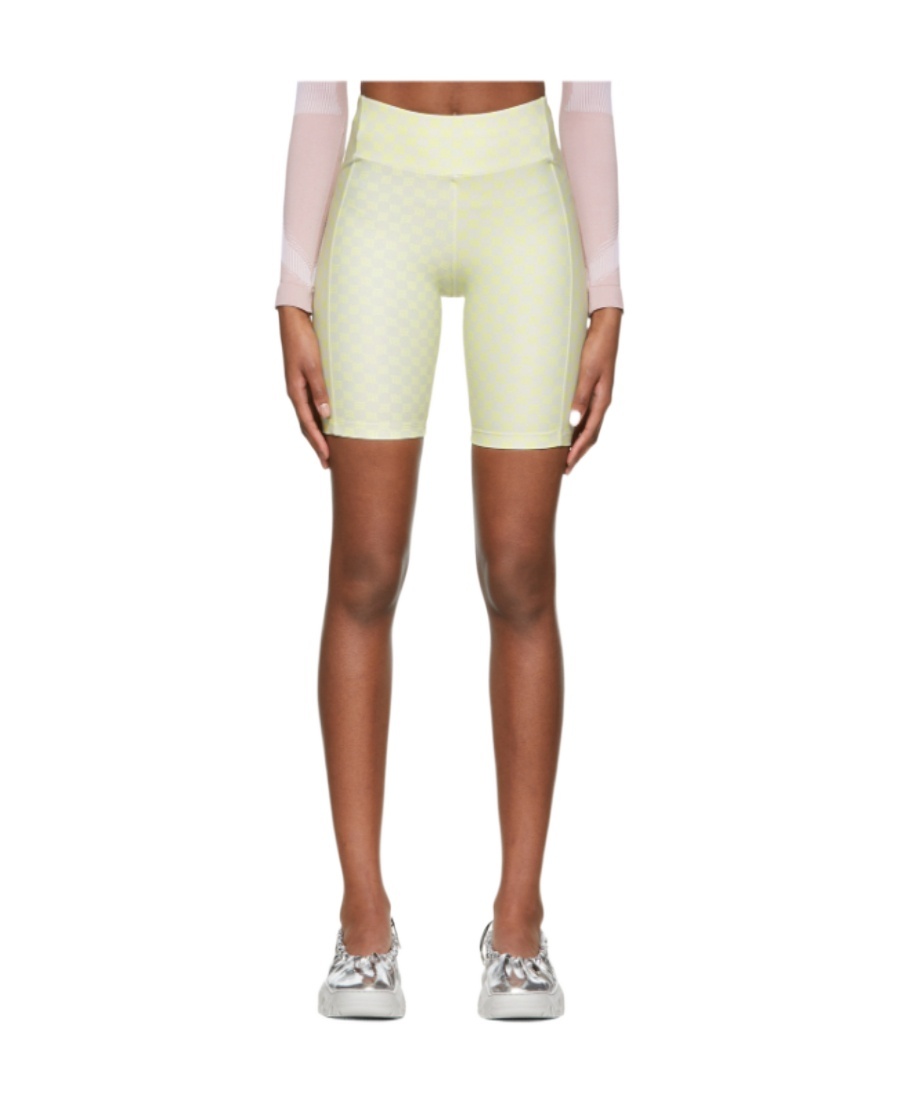 Misbhv Logo High-rise Skinny Shorts In Multicolor