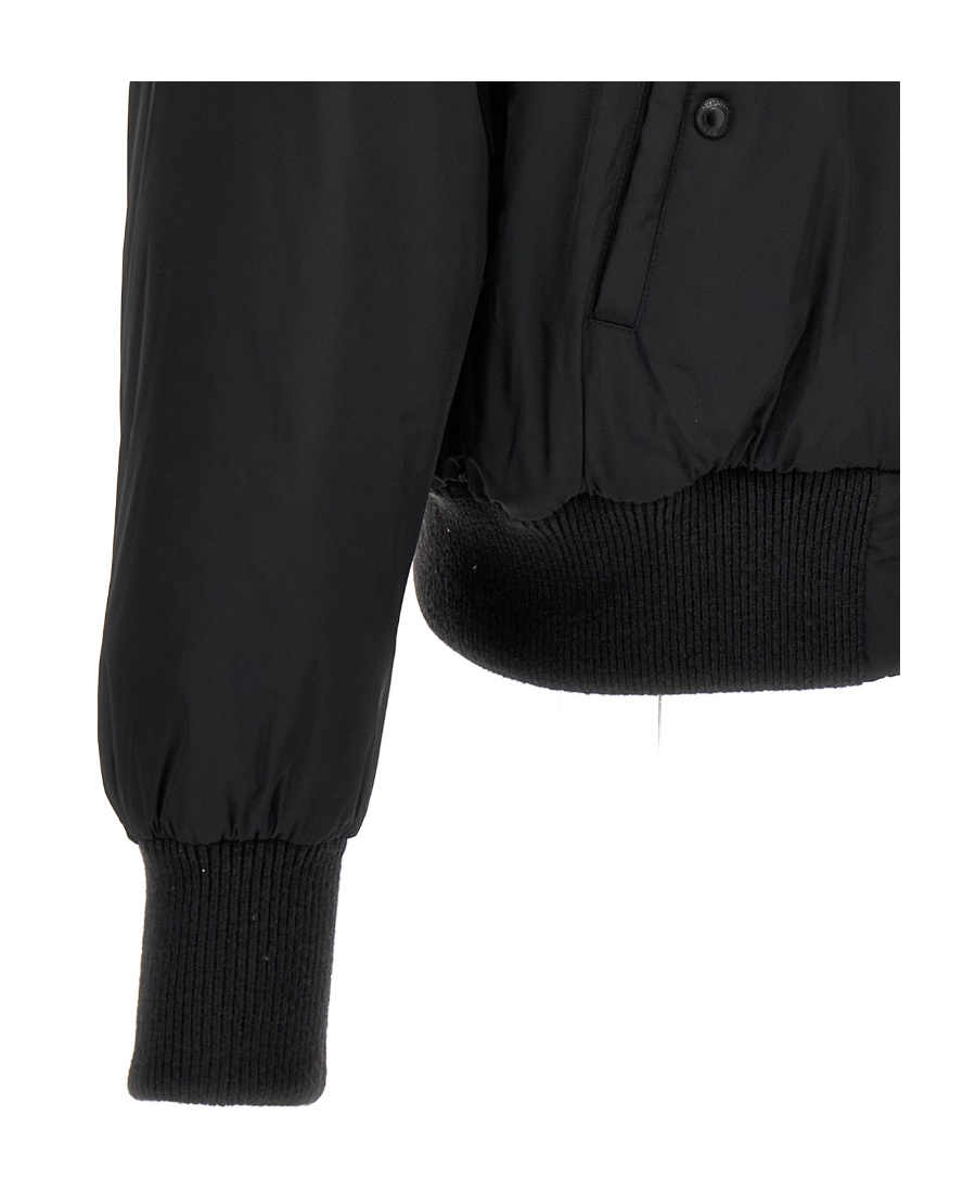 Thom Browne 4-bar Plain Weave Suiting Bomber Jacket In Black
