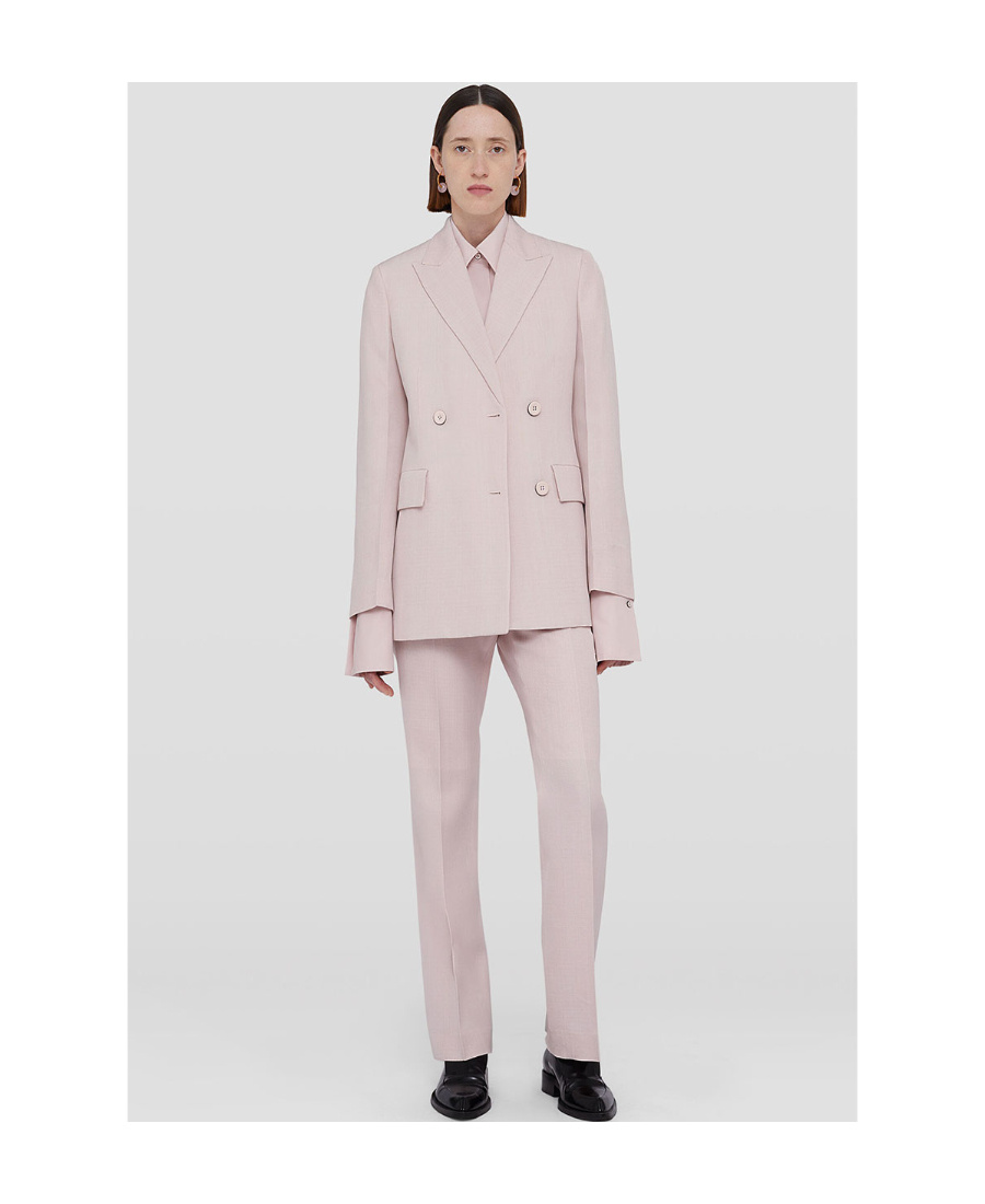 Jil Sander Double-breasted Tailored Blazer In Pink