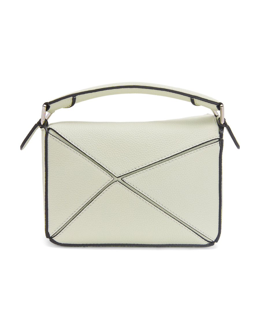 Loewe Mini Puzzle Shoulder Bag In Green