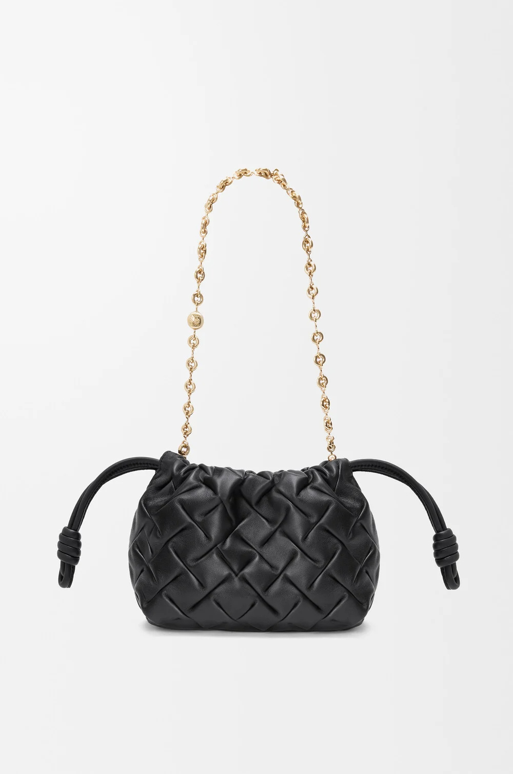 Loewe Mini Flamenco Shoulder Bag In Black