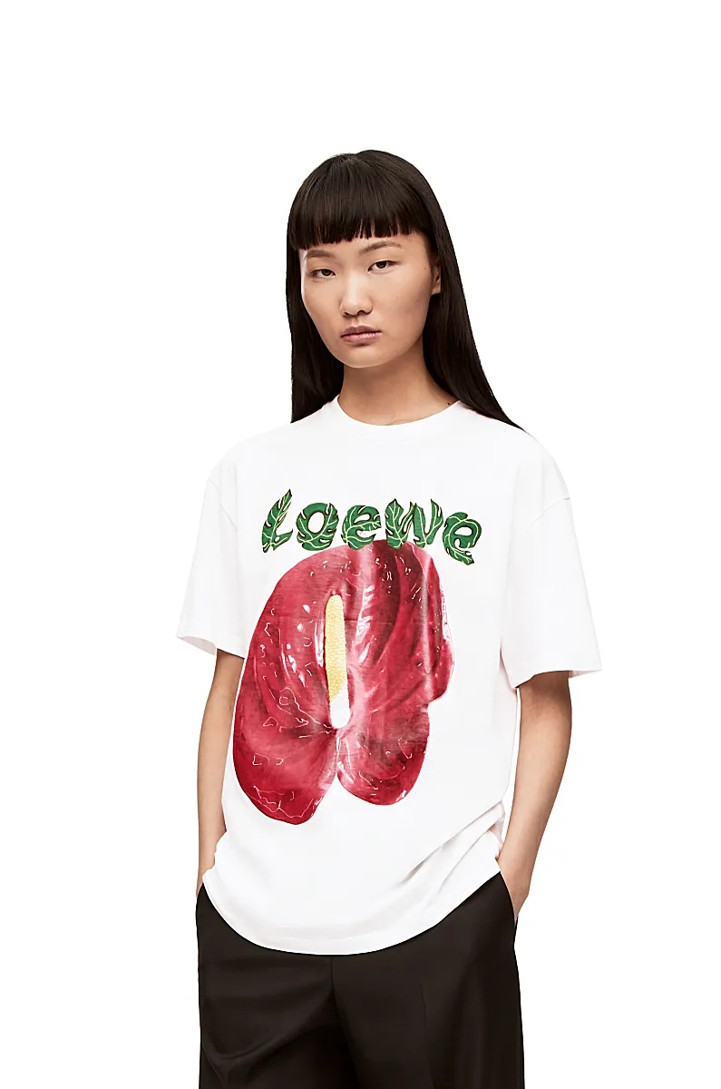 Loewe Printed T-shirt In White
