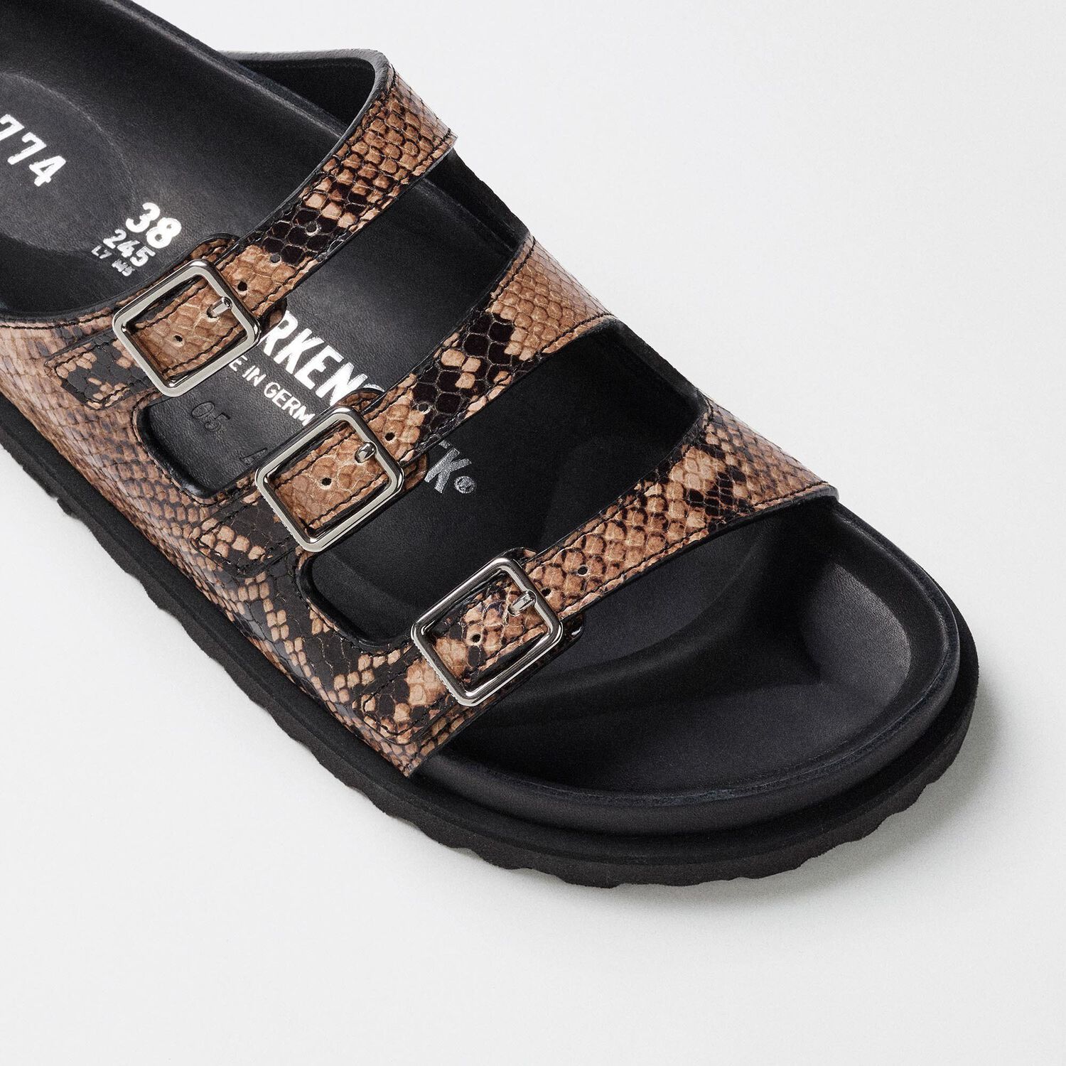 Shop Birkenstock Florida Slides In Black