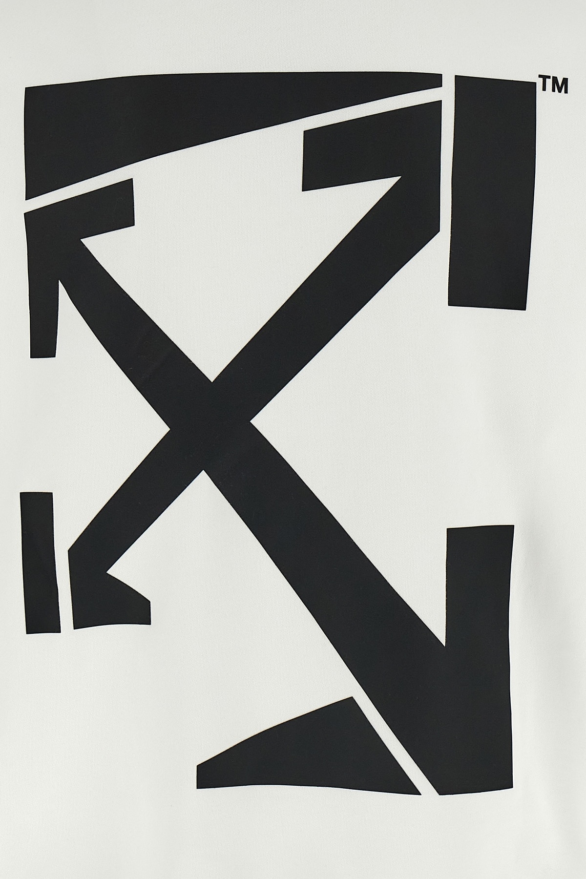Off-white Run Arrow Skate Sweatshirt In White