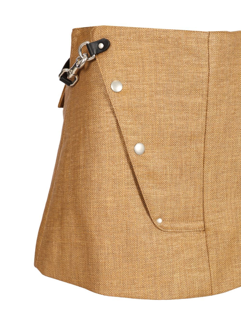 Durazzi Milano Rafia Mini Skirt Skirts Beige In Light Brown