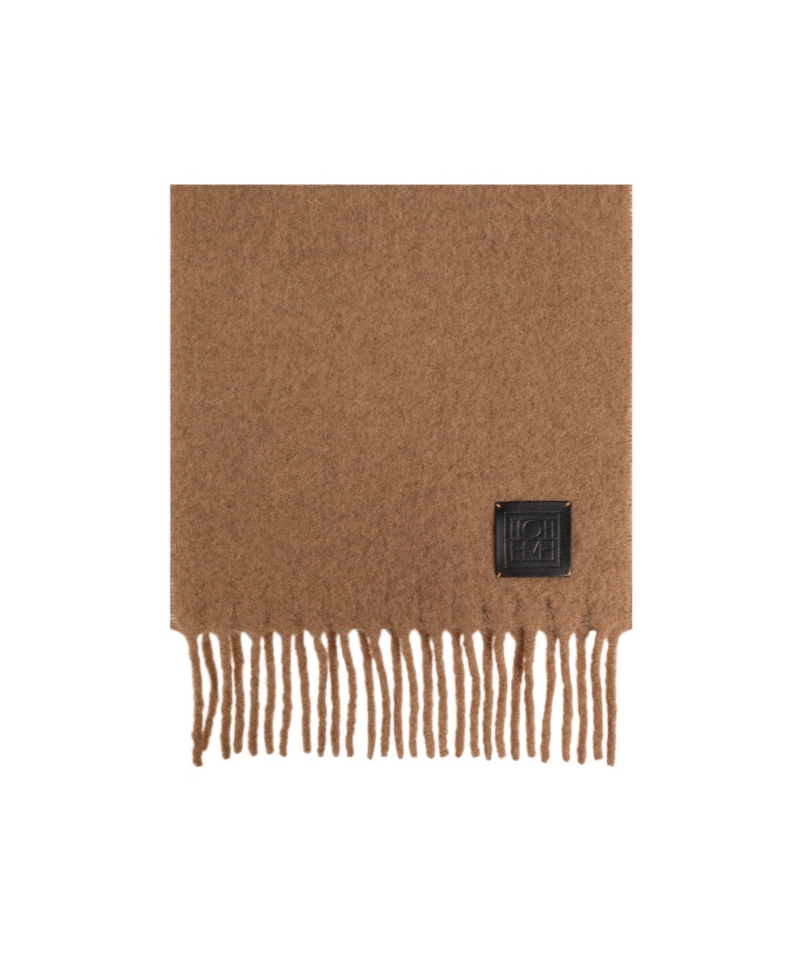 Totême Tassel Scarf In Brown