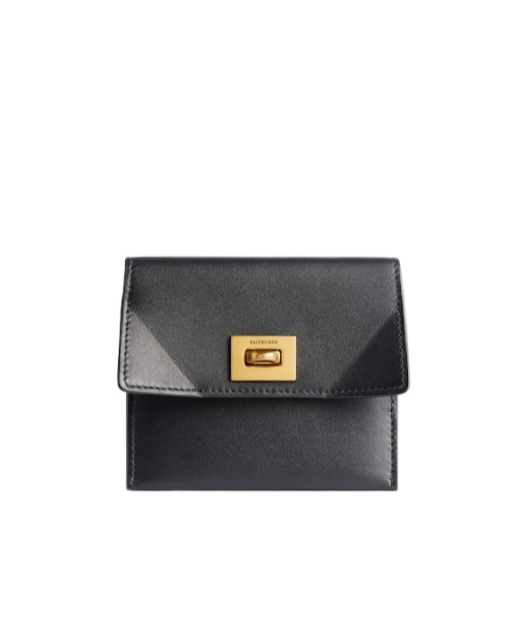Balenciaga Rodeo Flip Card Bag In Black