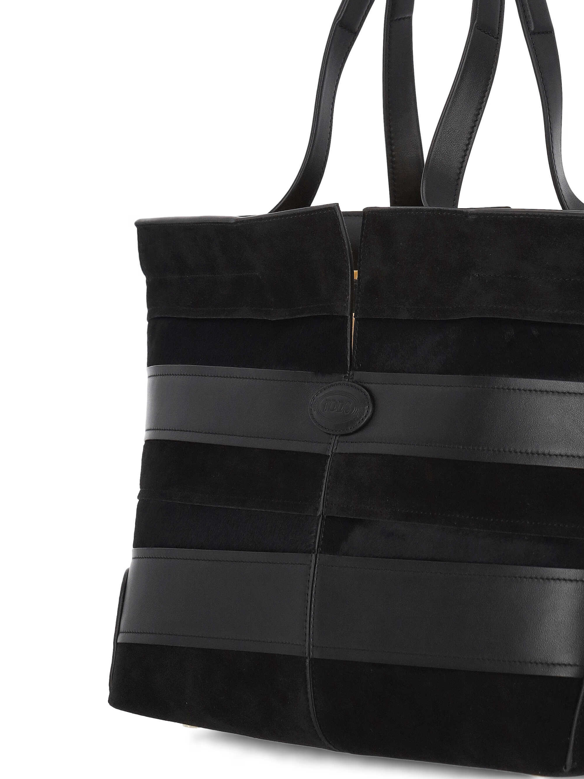 Tod's Double Handle Handbag In Black