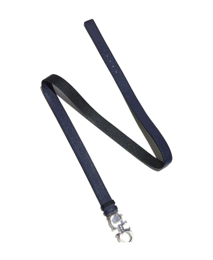 Ferragamo Salvatore  Gancini Reversible Belt In Black