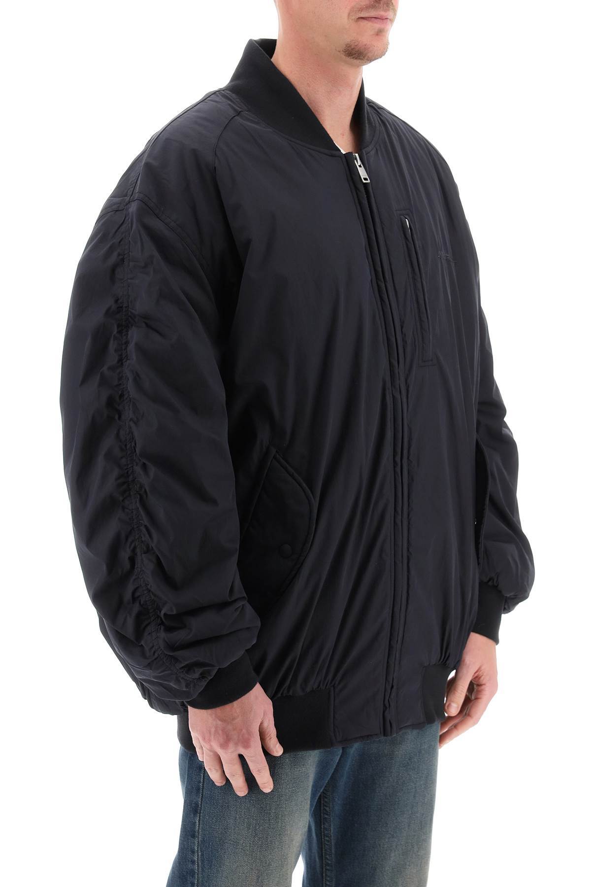 Isabel Marant Bakya Logo Embroidered Bomber Jacket In Black