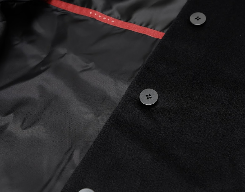 Max Mara Round-necked Coat In Black