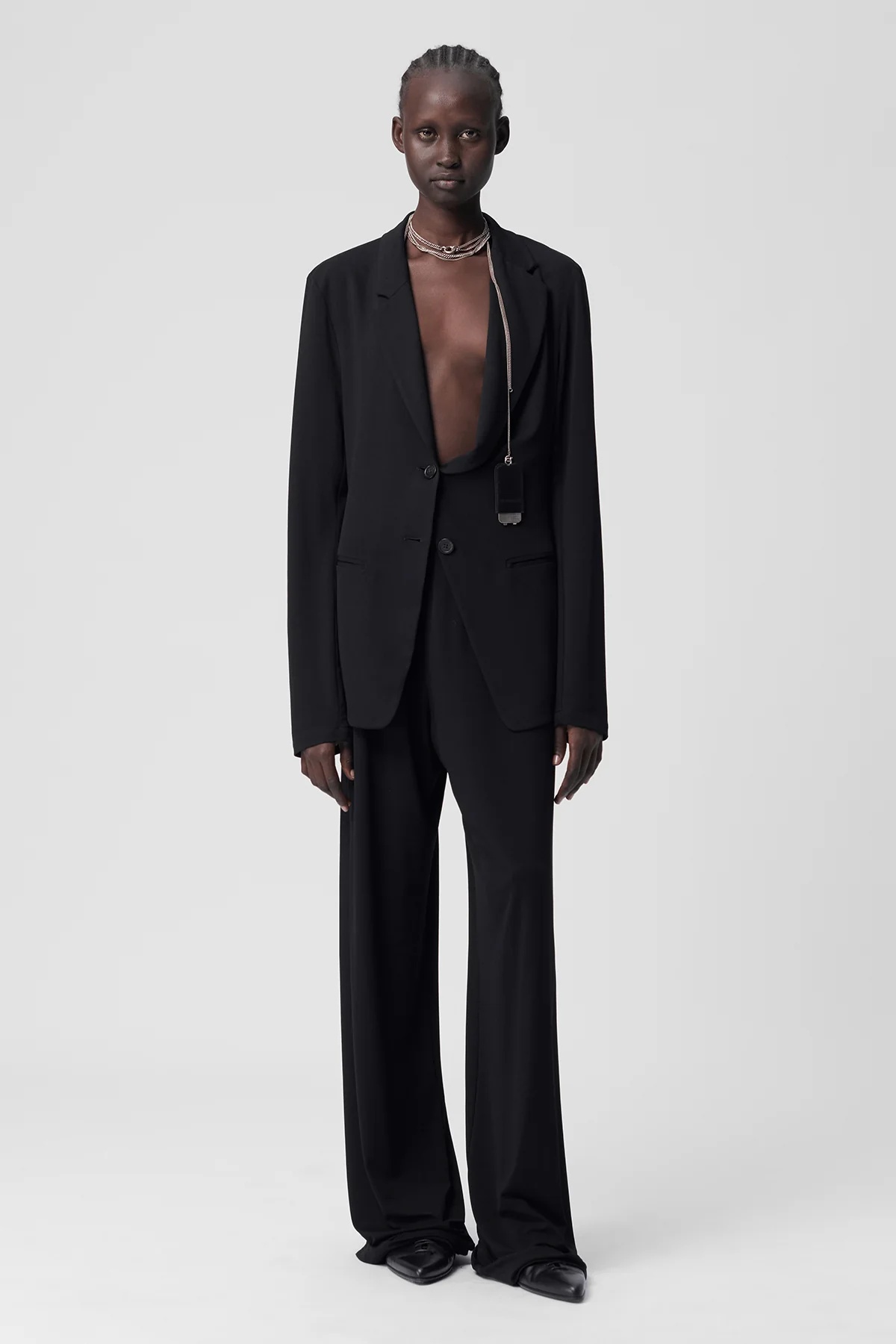 Ann Demeulemeester Nova Light Deconstructed Blazer In Black