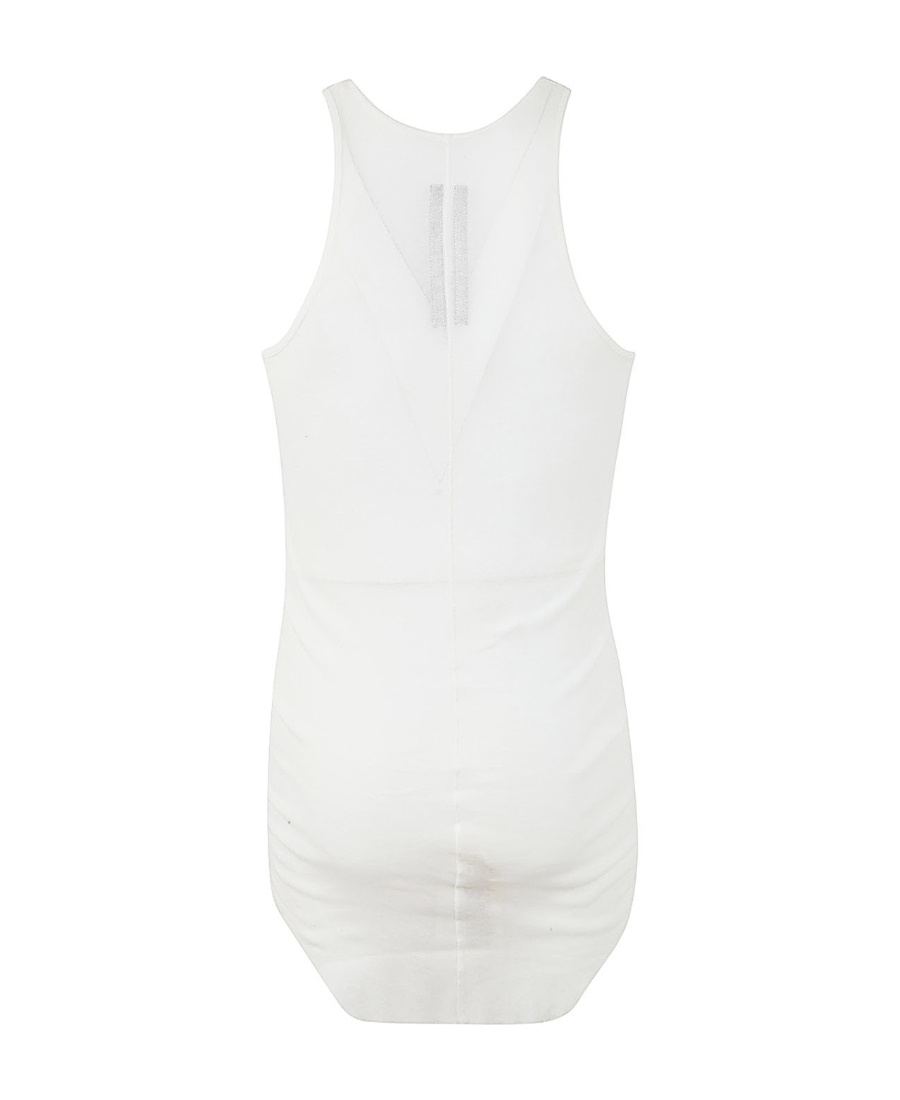 Rick Owens Longline Cotton Tank Top In White