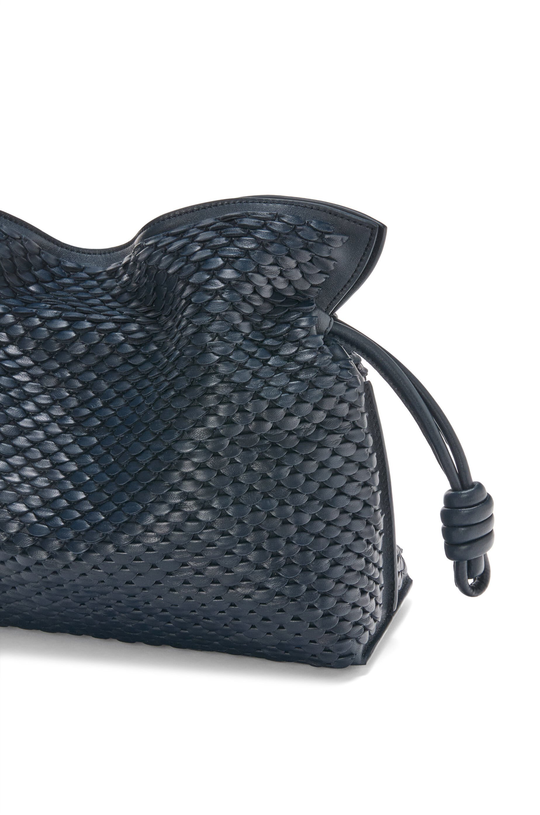 Loewe Mini Puzzle Leather Shoulder Bag In Black