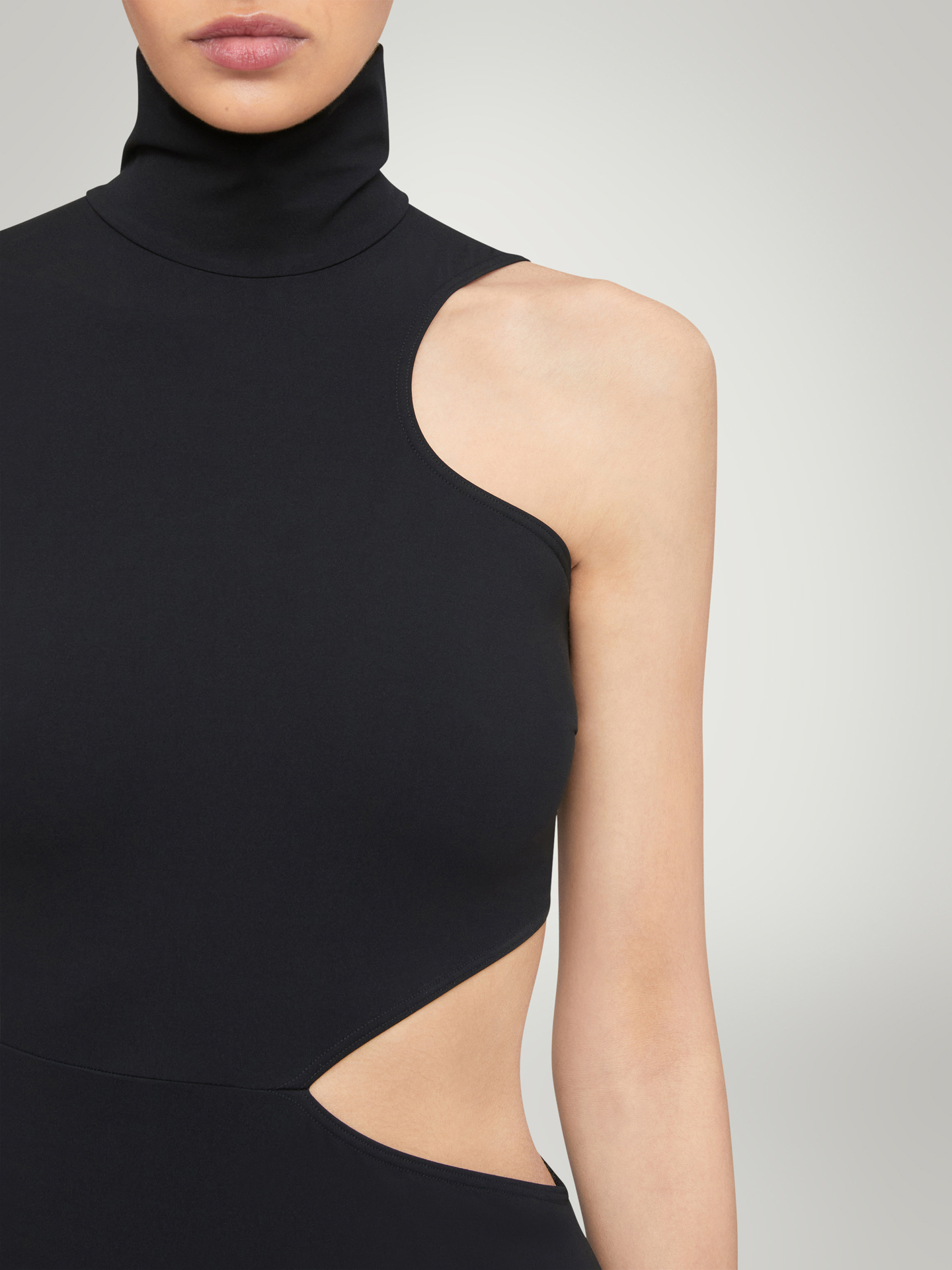 Wolford Warm Up Jersey Bodysuit In Black