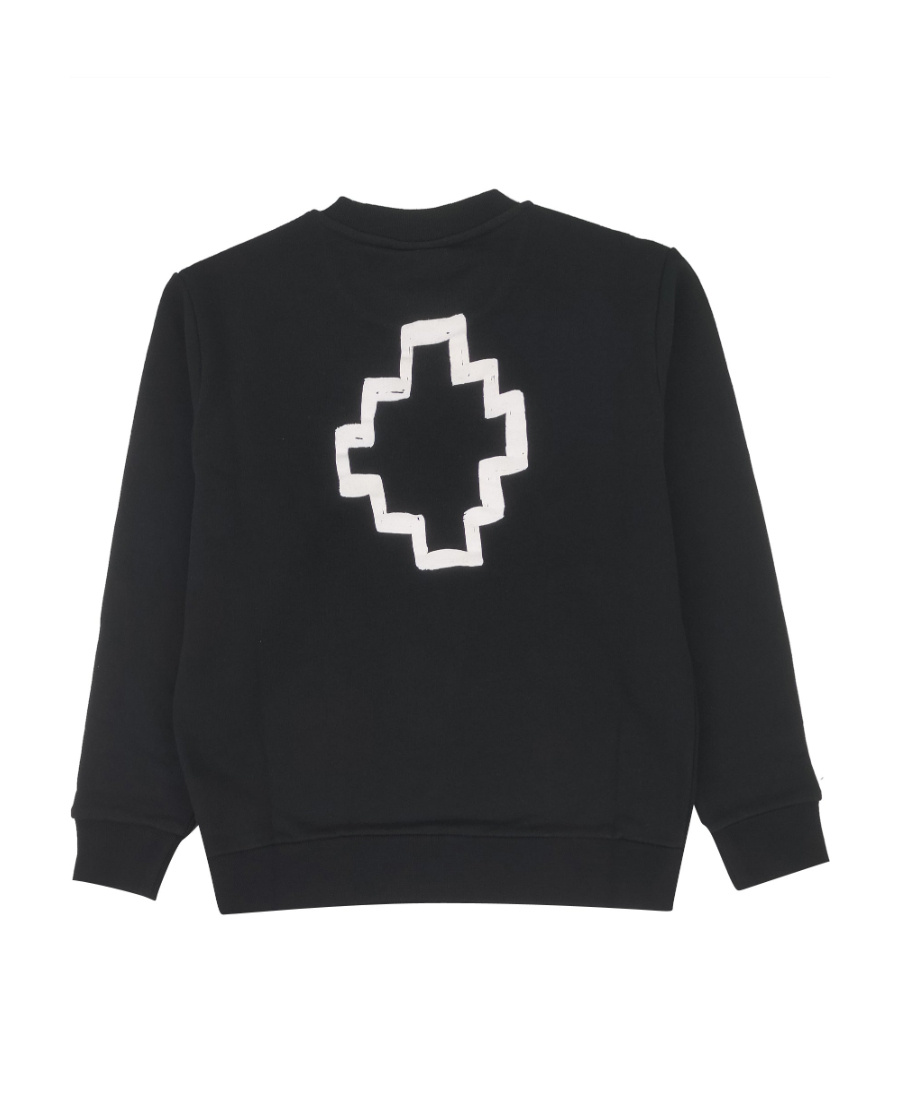 Marcelo Burlon County Of Milan Logo Round-necked Sweater In Black