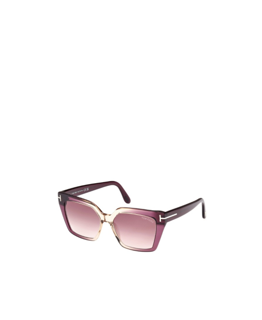 Tom Ford Winona 53mm Gradient Polarized Cat Eye Sunglasses In Pink