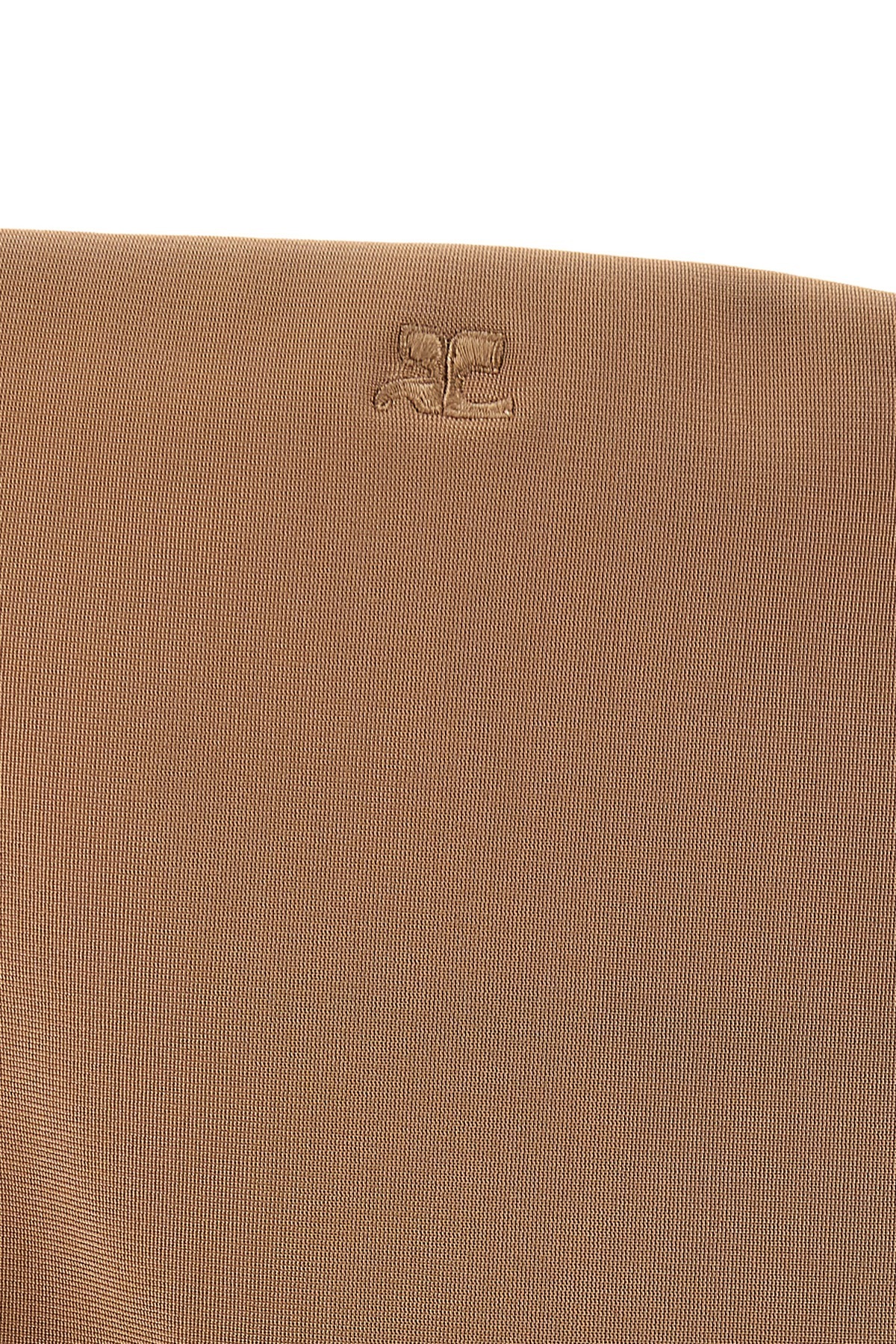Courrèges Strapless Seamless Bodysuit Top In Brown