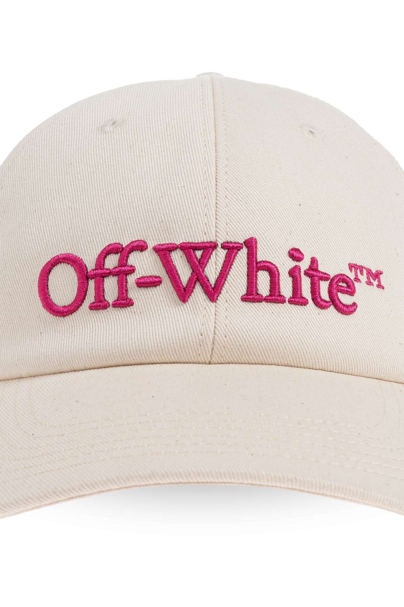 Off-white Logo-embroidered Baseball Hat In White