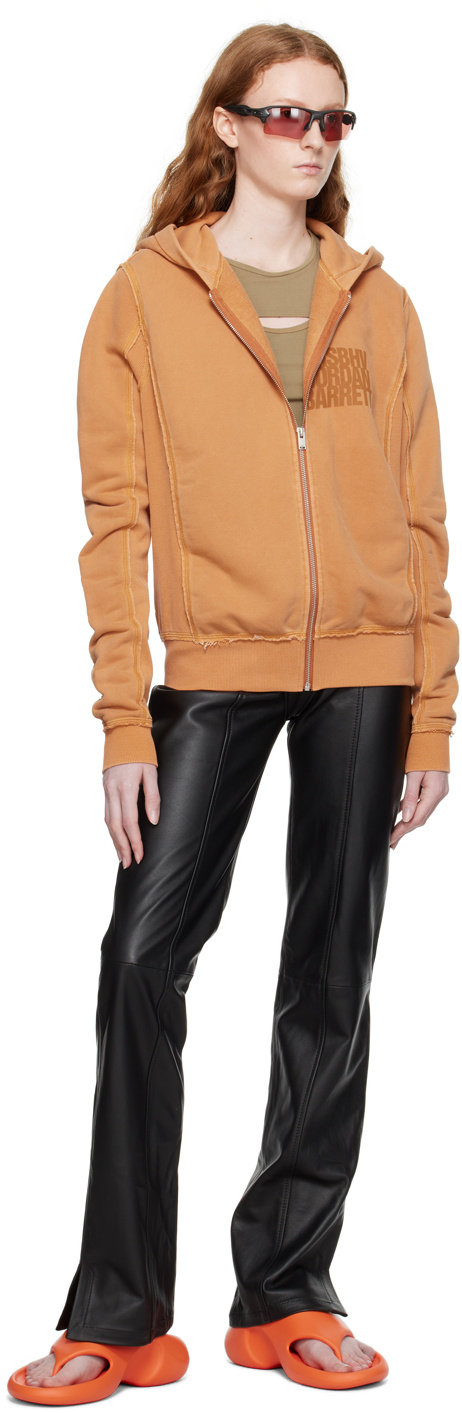 Misbhv Hooded Long-sleeved Sweater In Nude