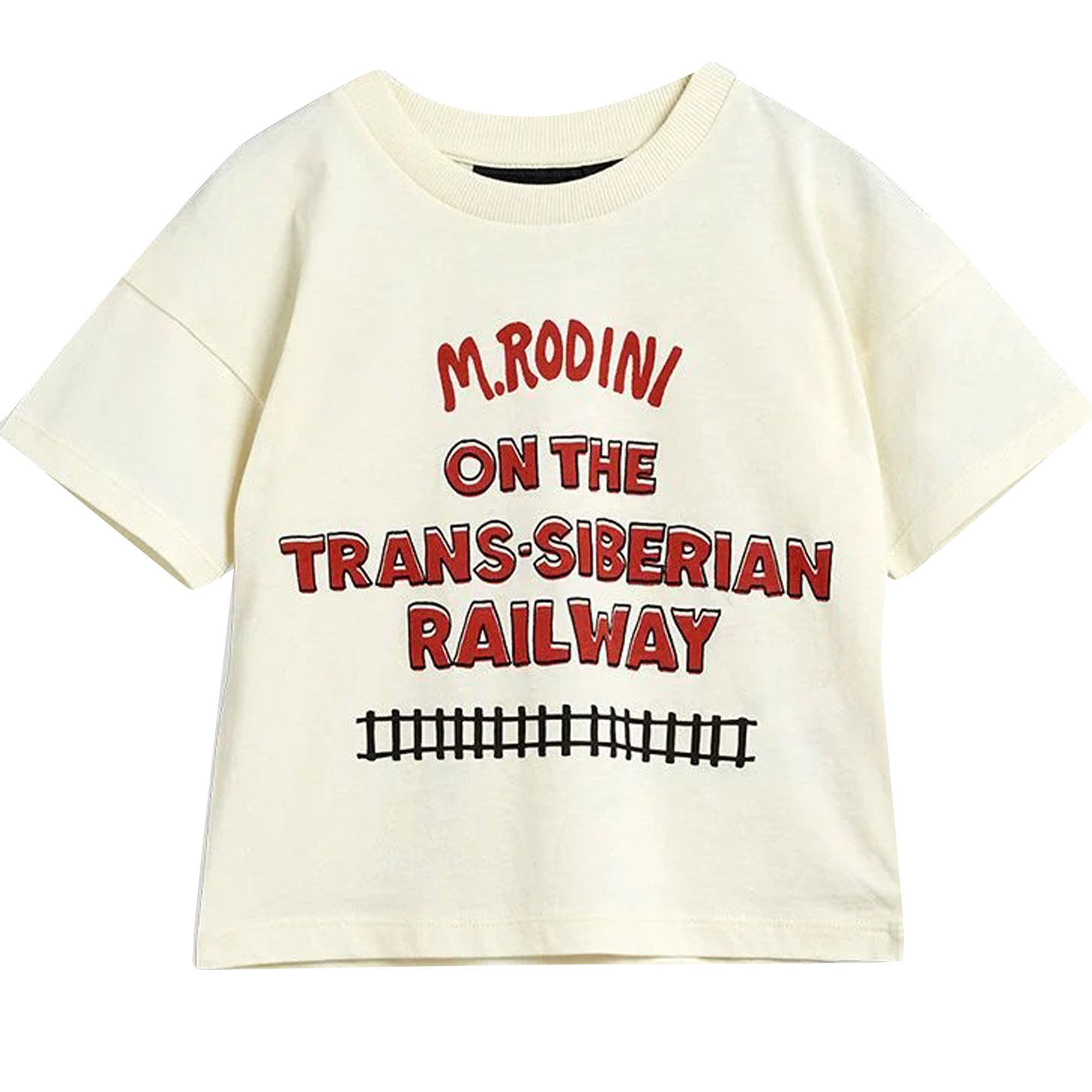 Mini Rodini T-shirt Baby Boy Bianca In Cotone Organico In White