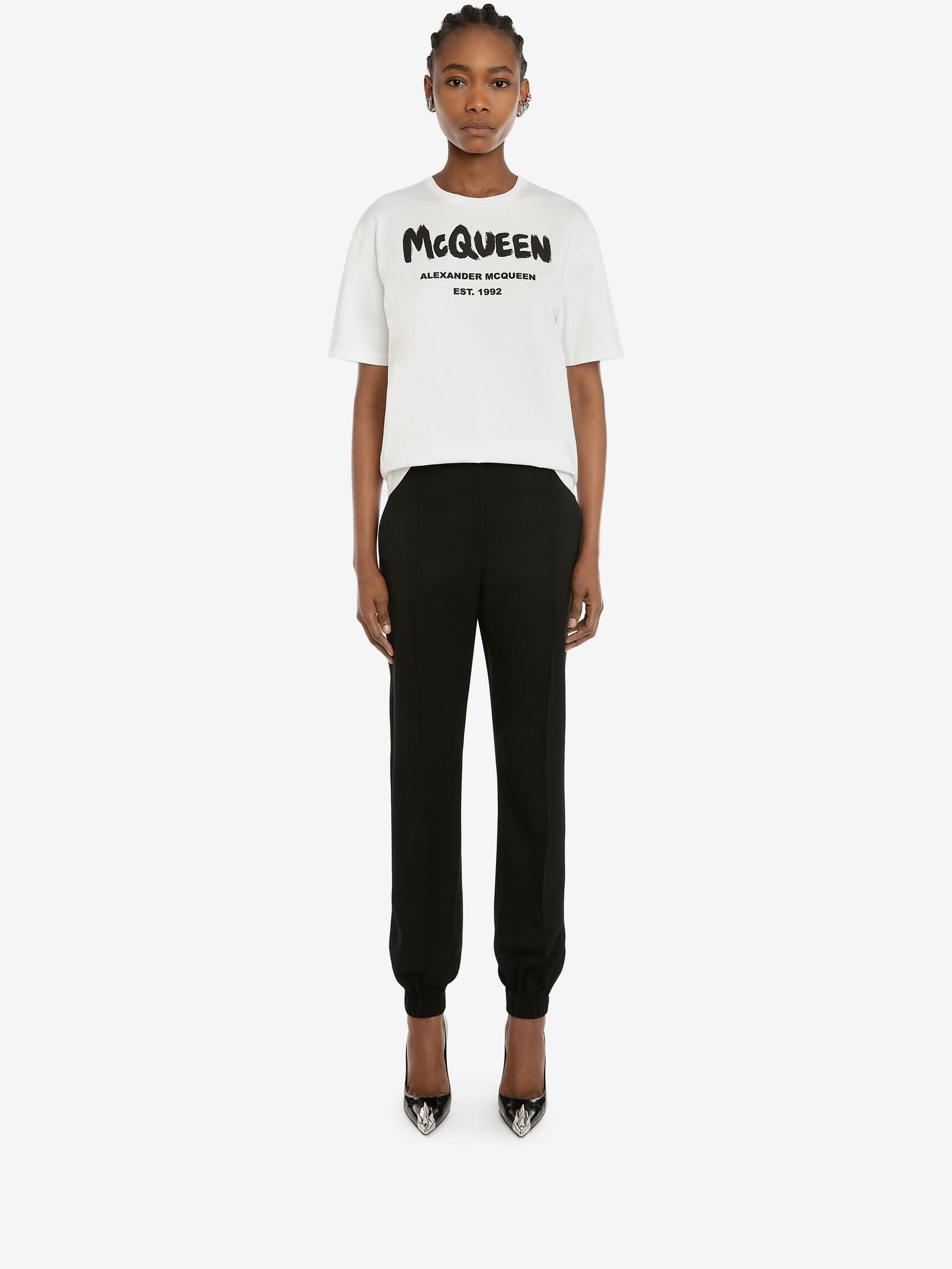 Alexander Mcqueen White Cotton Tops & T-shirt In White