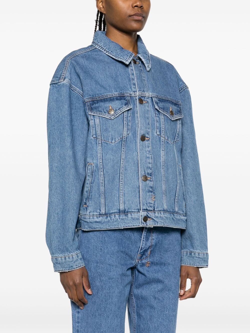 Ksubi Heritage Denim Trucker Jacket In Blue