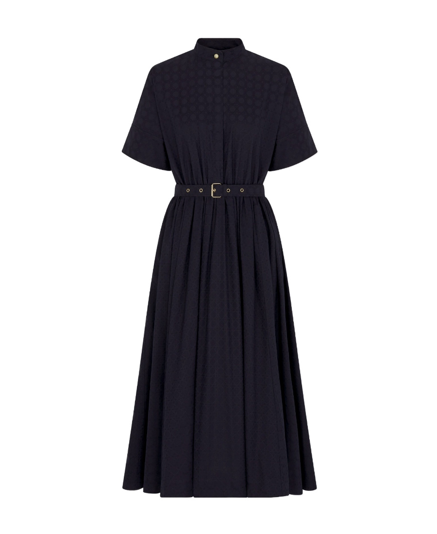 DIOR MEDIUM-LONG DRESS WITH STAND-UP COLLAR 